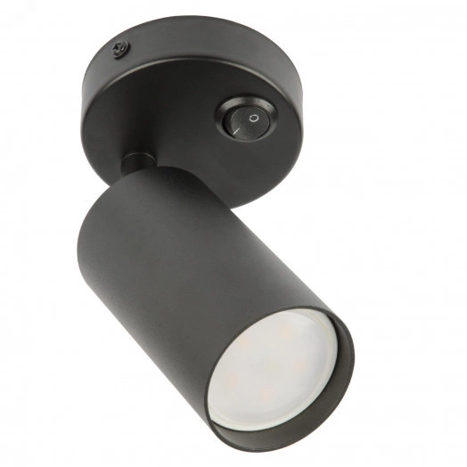 Светильник DLC-S620 GU10/B BLACK декоративный накладной серия Sotto Без лампы цоколь GU10 Выкл на корпусе Металл Черный TM Fametto