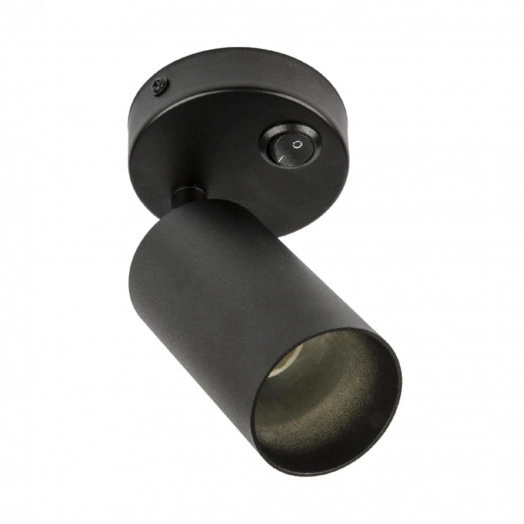 Светильник DLC-S620 GU10/B BLACK декоративный накладной серия Sotto Без лампы цоколь GU10 Выкл на корпусе Металл Черный TM Fametto