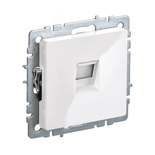 BRITE Розетка телефонная RJ11 РТ10-БрБ белый IEK