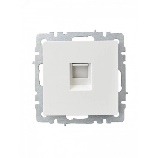 BRITE Розетка телефонная RJ11 РТ10-БрБ белый IEK