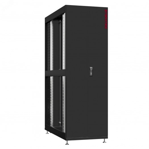 Шкаф серверный 48U 800х1070 передняя дверь: двустворчатая глухой металл IP51. задняя дверь: двустворчатая глухой металл IP51. боковые панели: без. цвет: черный RAL9005 