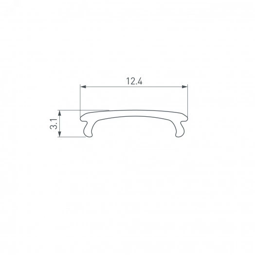 Экран ALM-W13-2020 OPAL-PM матовый (Arlight, Пластик)