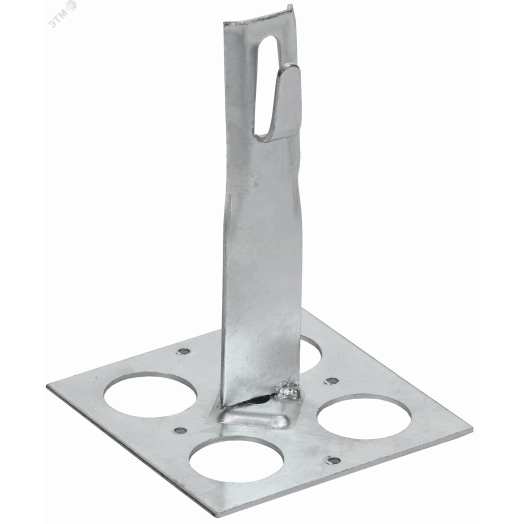 Держатель проводника круглого 6-8мм для плоской кровли h=90мм оцинкованная сталь IEK