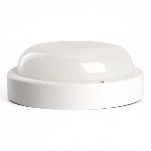 Светильник светодиодный ДБП-12w с оптико-акустическим датчиком 6500К 960Лм IP65 круглый белый