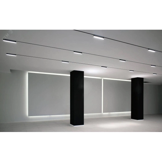 Светильник трековый светодиодный низковольтный ДПО16 1418 18W 3000K grid 60° черный IP20 Jazzway