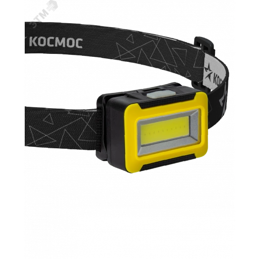 Фонарь налобный 3ВтCOBLED/3xAAA/корпус ABS-пластик