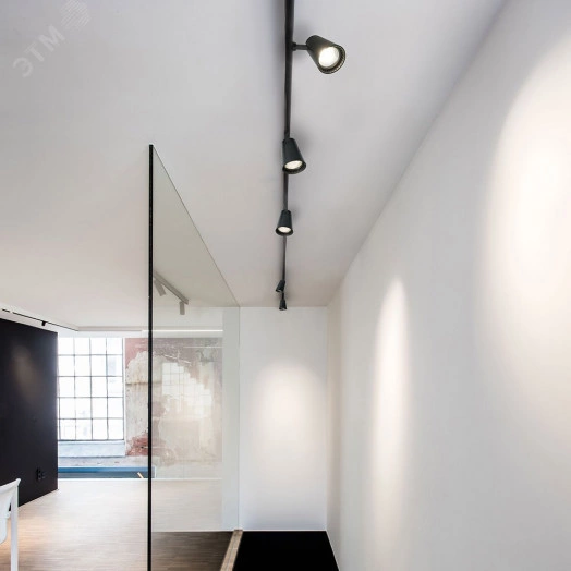 Светильник светодиодный трековый на шинопровод ДПО-20w 4000К 1800Лм черный