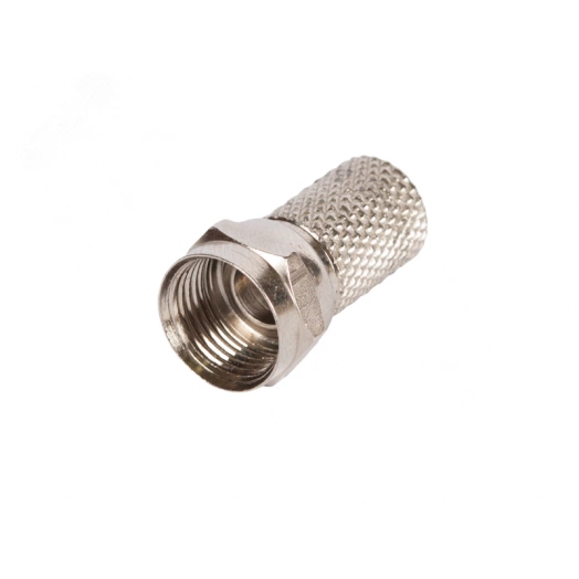 Коннектор F-типа для коаксиальных кабелей RG6, накручивающийся, без пина ( 10 шт)