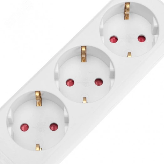 Удлинитель STANDARD 3 гнезда, 5 м, 3х1,0 мм2, с/з, белый