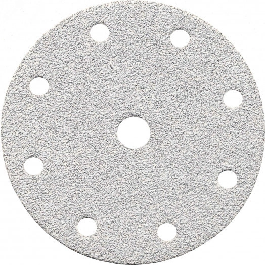 Диск шлифовальный 8 отверстий белый D150 мм, P400 (10 шт)