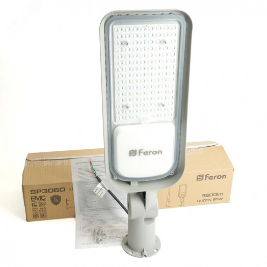 Светильник светодиодный уличный ДКУ-80вт 6400К IP65 регулируемый угол наклона