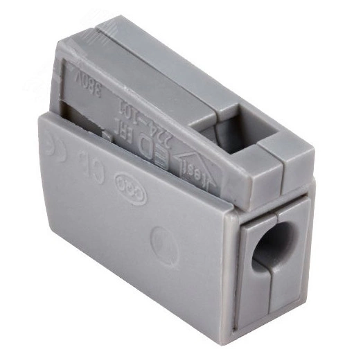 Клемма соединительная  1-контактная (6шт) Elеctrodeel. Диапазон сечений 0,5-2,5 мм2. Номинальный ток/напряжение: 24А/380В. Для ламп.Упаковка: блистер.