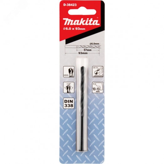Сверло по металлу HSS-R 6х57x93