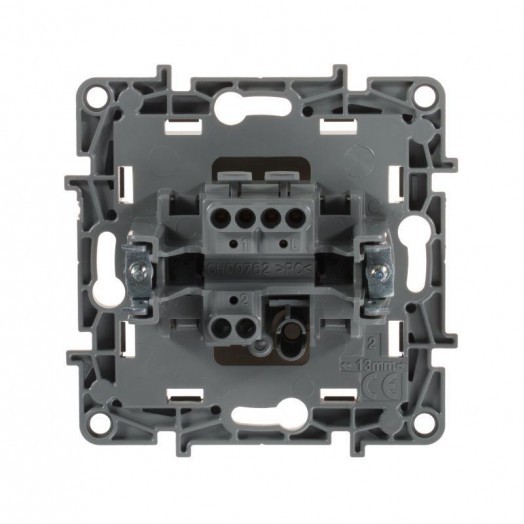 Механизм выключателя 1-кл. СП Etika 10А IP20 250В 10AX безвинт. зажимы сл. кость Leg 672301