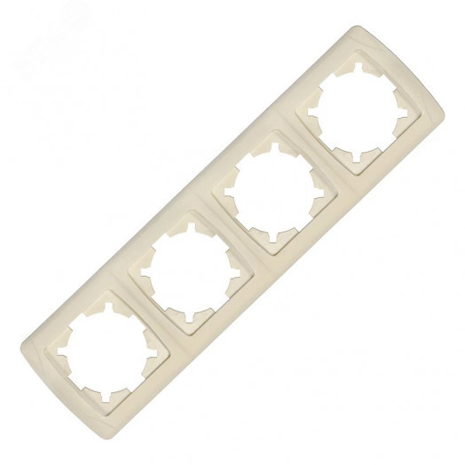 Маргарита Маргарита рамка четырехместная горизонтальная  сл.кость (ivory) (еврослот)