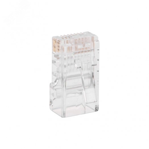 Разъем cквозной RJ-45(8P8C) под витую пару UTP CAT 5e (100шт/уп)