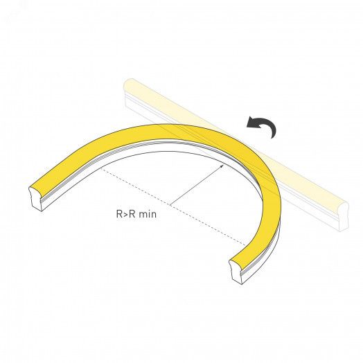 Гибкий неон ARL-NEON-2615-SIDE 230V Warm (Arlight, 8 Вт/м, IP65)