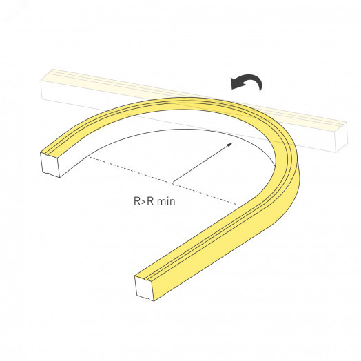 Лента герметичная MOONLIGHT-TOP-U-A156-13x12mm 24V Warm2700 (11 W/m, IP67, 5m, wire x2) (Arlight, Вывод кабеля боковой)