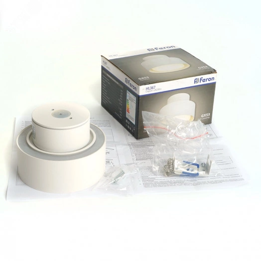 Светильник ДПО-12w GX53 без лампы IP44 белый