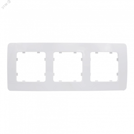 Рамка трехместная, скрытой установки, цвет белый