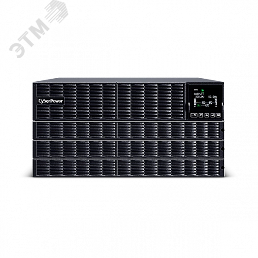 Источник бесперебойного питания UPS Online 10000 ВА/10000 Вт USB/RS-232/Dry/EPO/SNMP/CloudCard/4 IEC С13, 4 IECC19 OLS10KERT5U CyberPower