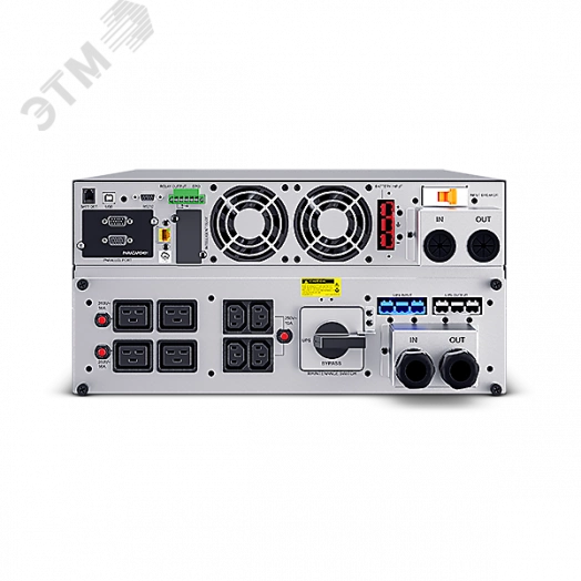 Источник бесперебойного питания UPS Online 10000 ВА/10000 Вт USB/RS-232/Dry/EPO/SNMP/CloudCard/4 IEC С13, 4 IECC19 OLS10KERT5U CyberPower