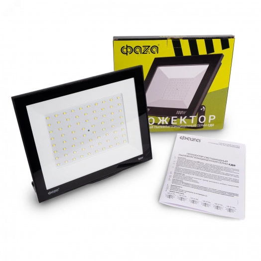 Прожектор светодиодный СДО-20 100Вт 6500К 8000Лм IP65  ФАZА