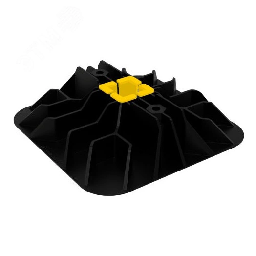 Опора размером 300х300 мм для установки на кровлю, пластик