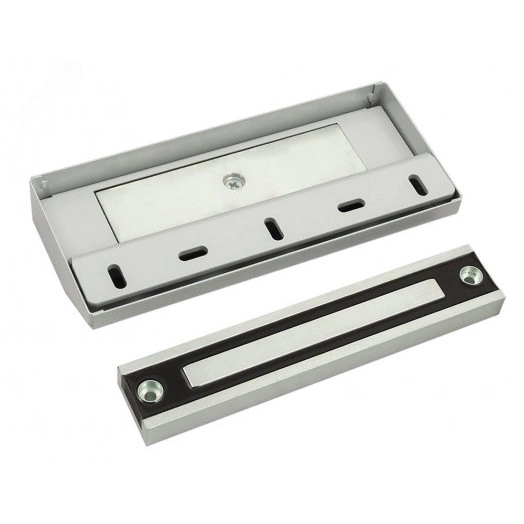 Замок электромагнитный ALM-250FT-24V, усилие удержания якоря 250 кгс, влагозащищенный, серый