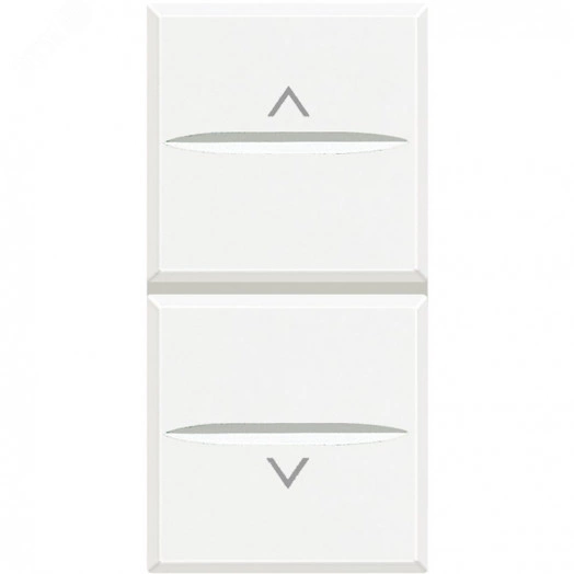 Axolute Кнопка двойная с блокировкой 1Р (NO) + 1Р (NO) 10А 250В~ белый