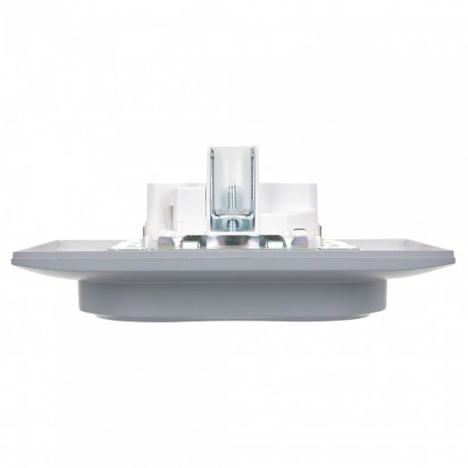 SKANDY Розетка 2-местная с заземлением с защитными шторками 16А в сборе SK-R07Gr серый IEK