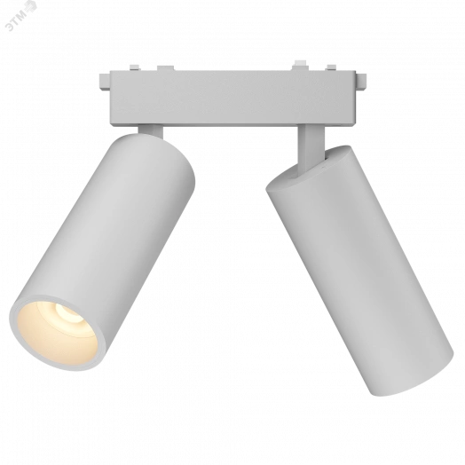 Светильник светодиодный трековый Accent X2 для магнитной системы Galakti 122x26x155 мм 2x9 Вт 3000 K белый CRI>91