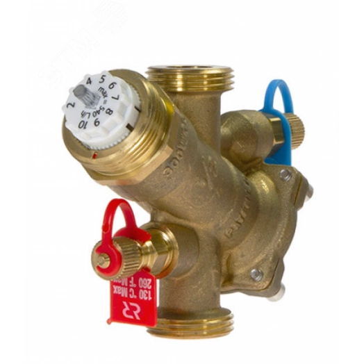 Клапан балансировочный AQT-R DN 32 комбинированный с ниппелями наружная резьба G1 1/2