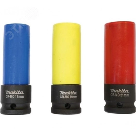 Головки торцевые ударные автомобильные в тканевом чехле 1/2'' набор 3 шт. (17, 19, 21 мм)