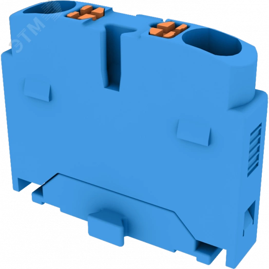 Блок распределит. TP Push-in, 2 точки подключения, сечение 1,5 мм. кв., синяя