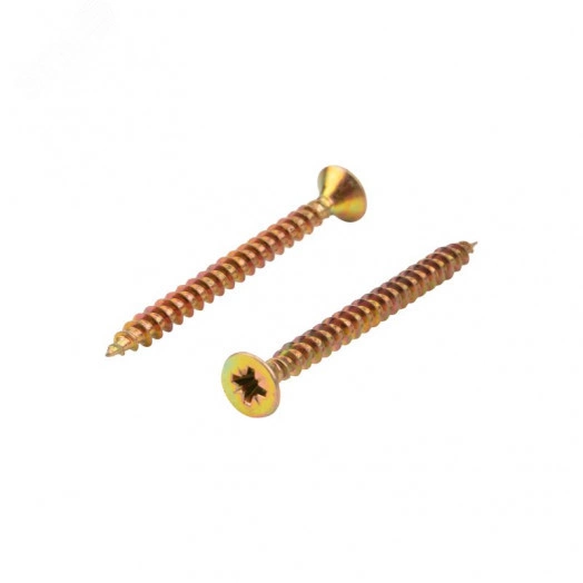 Саморез универсальный 4,5х50, желтый цинк, пакет (500 шт/уп)