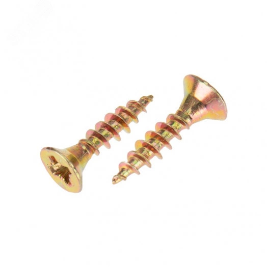 Саморез универсальный 3х16, желтый цинк, короб (500 шт./уп.)
