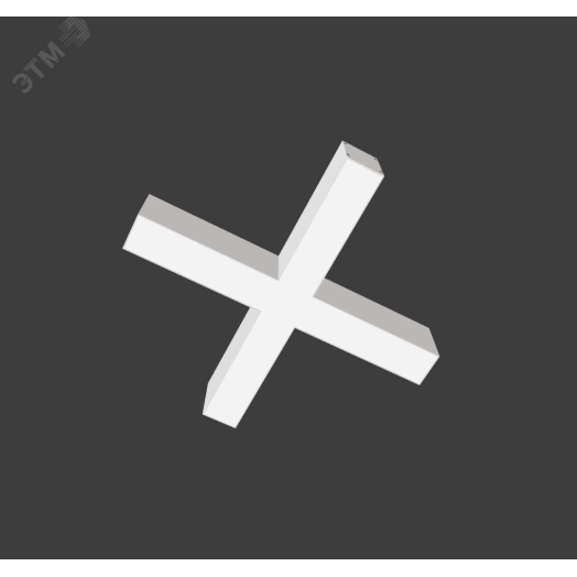 Светильник светодиодный ДСО-30Вт 4000К X-Line X-образный белый