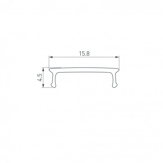 Экран LINE-2000 OPAL BLACK-PM (Arlight, Пластик)