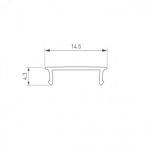 Экран SL-W15-10000 OPAL (Arlight, Пластик)