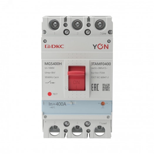 Выключатель автоматический YON MGS400 3P 320-400A 75kA