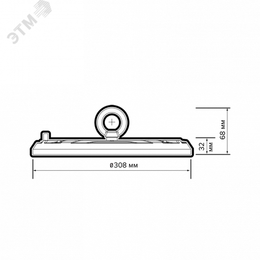 Светильник светодиодный промышленный ДСП-200Вт 5000К 20000Лм 90° IP65 Jazzway
