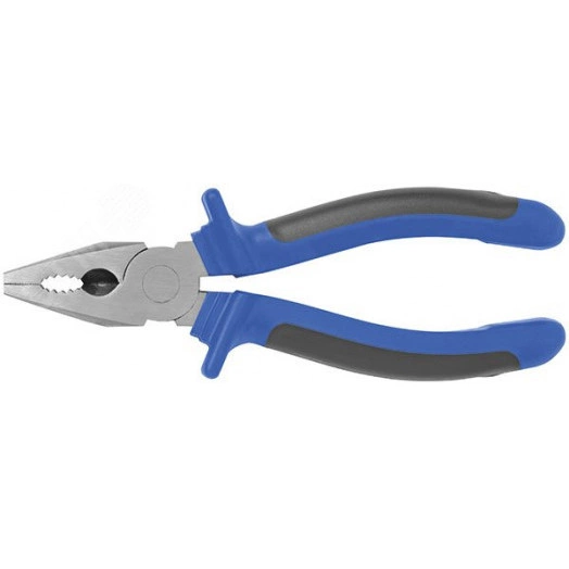 Плоскогубцы комбинированные ''Один'' двухцветные обрезиненные ручки, полированная сталь 160 мм