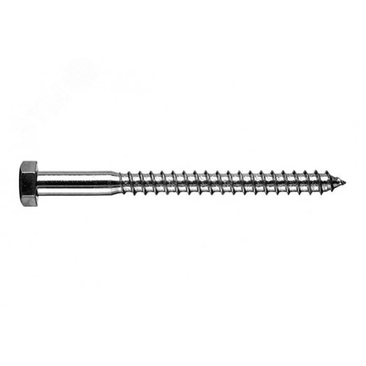 Шуруп сантехнический  6х150 DIN 571 глухарь цинк (10 шт/уп) Промрукав