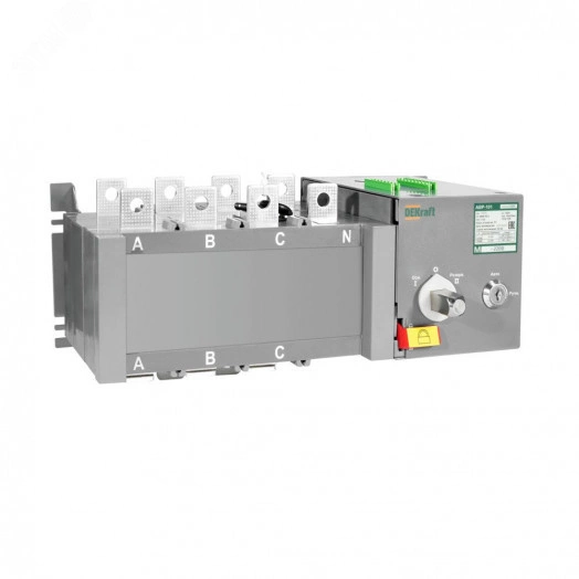 АВР на реверс. выкл.-разъед. и мотор приводом 250A, 3P, 10кА АВР-103