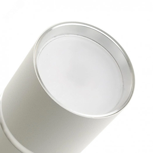 Светильник ДБО GU10 без лампы наклонный белый хром