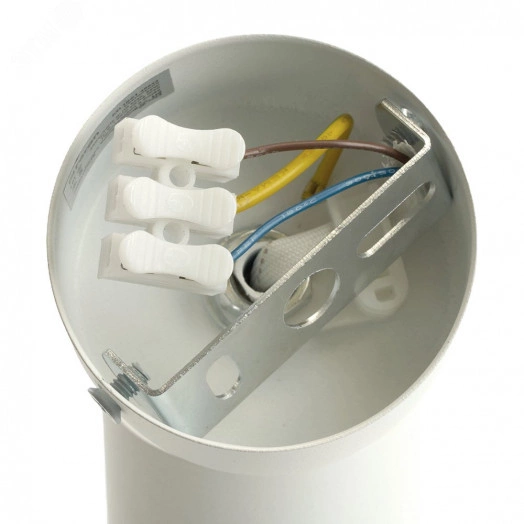 Светильник ДБО GU10 без лампы наклонный белый хром