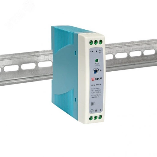 Блок питания на дин рейку 20 Вт, 220 В AC /24 В DC