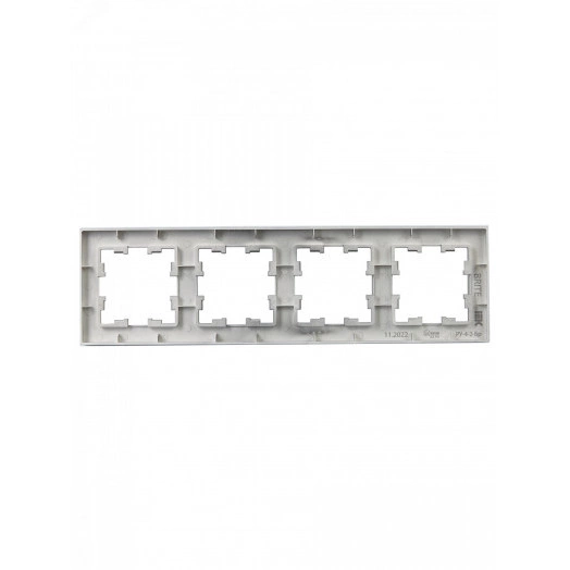 BRITE Рамка 4 поста РУ-4-2-Бр стекло маренго матовый IEK