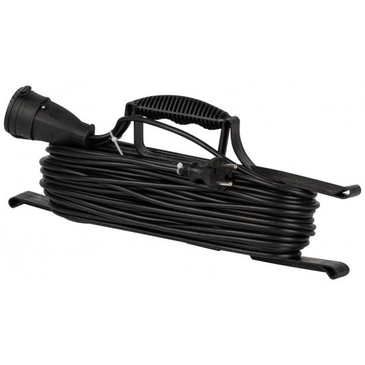 Удлинитель силовой на рамке 1 розетка без заземления 30м ПВС 2x0.75мм2 GREEN LINE FR-6-30m Greenline ЭРА